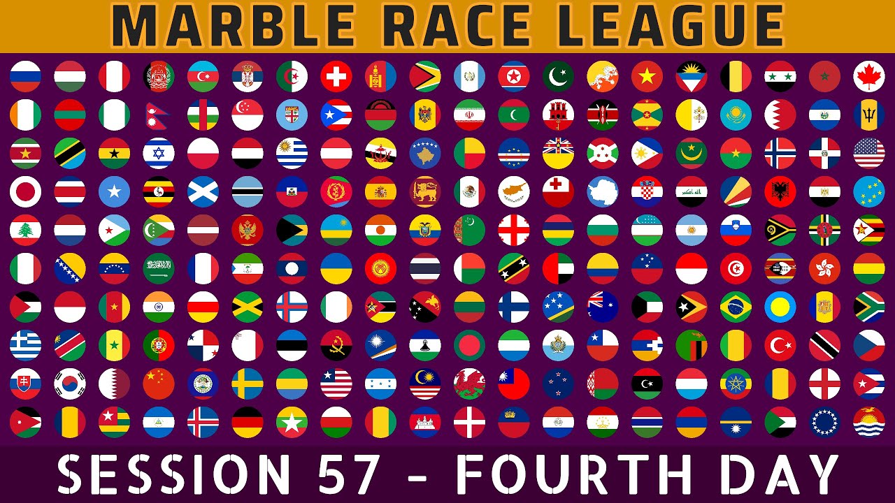 Marble Race League Session 57 Fourth Day ~ 200 Countries