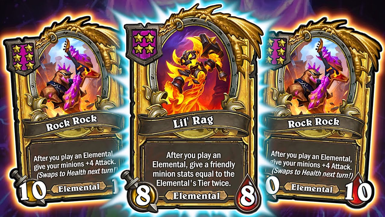 Rag is BACK and Elementals are SUPER STRONG now! | Hearthstone Battlegrounds