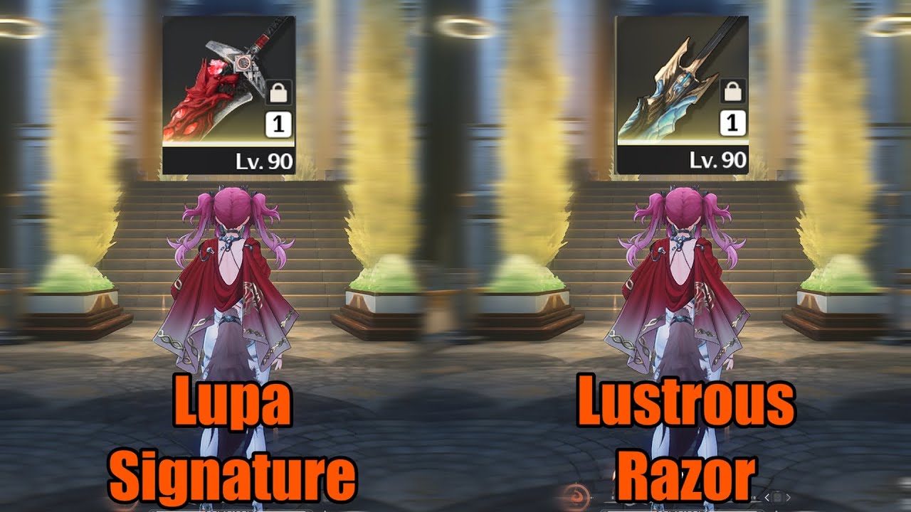 Lupa Signature Weapon (P2W 5⭐) Vs Lustrous Razor (F2P 5⭐) || WUWA