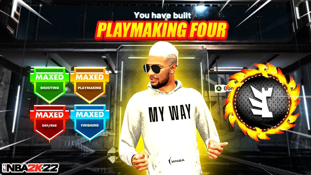 *NEW* BEST PLAYMAKING FOUR BUILD NBA 2K22! THE BEST PLAYMAKING STRETCH BIG ON NBA 2K22 CURRENT GEN!