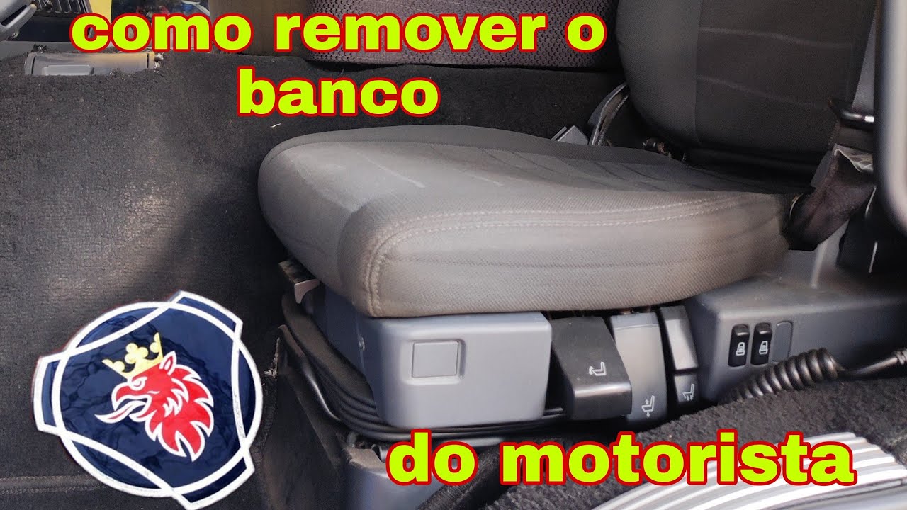 como remover o banco do motorista #Scania p 310