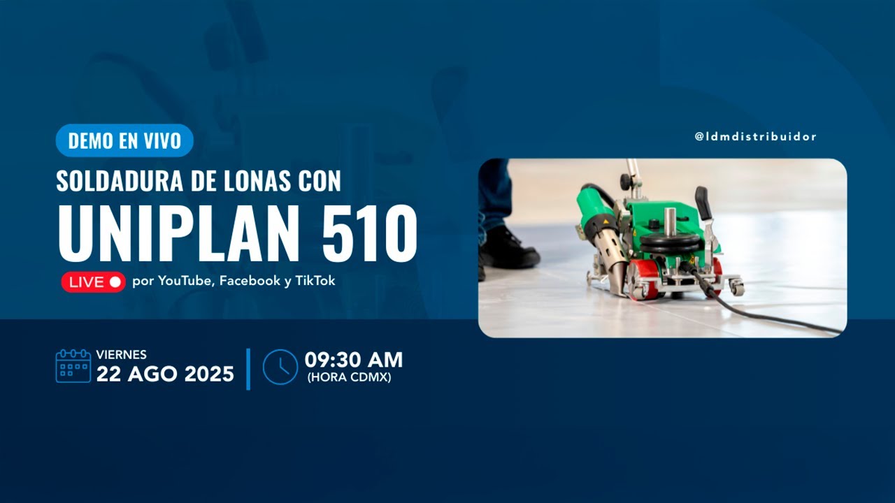 Soldadura de lonas con UNIPLAN 510 de Leister