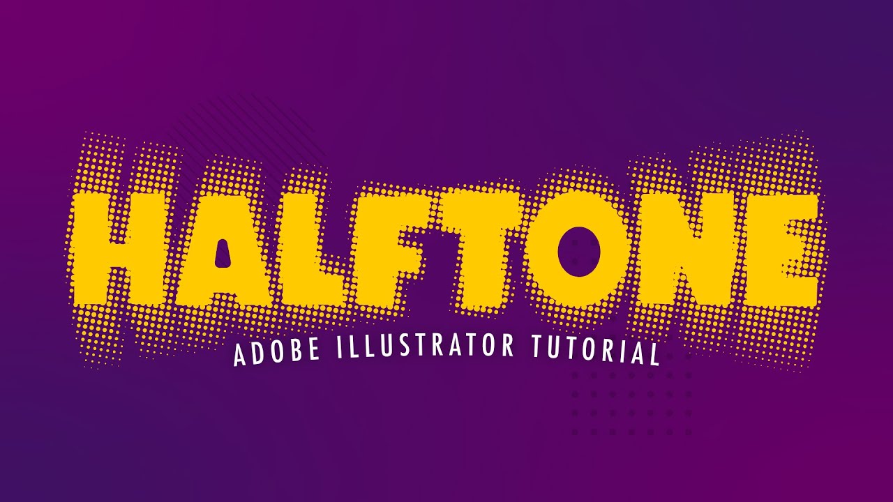 Эффект полутонового текста в Adobe Illustrator – Учебное пособие