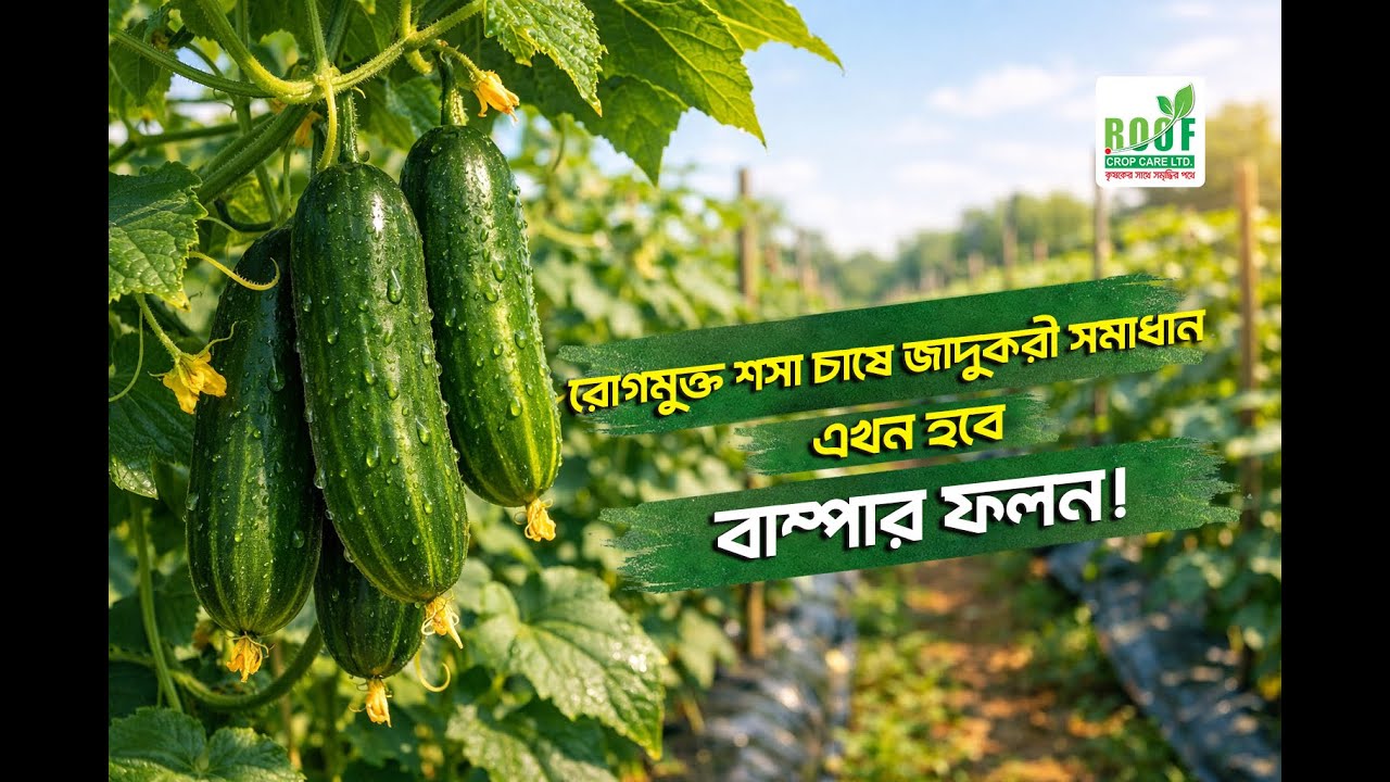 রোগমুক্ত শসা চাষে জাদুকরী সমাধান, এখন হবে বাম্পার ফলন! | Roof crop care ltd