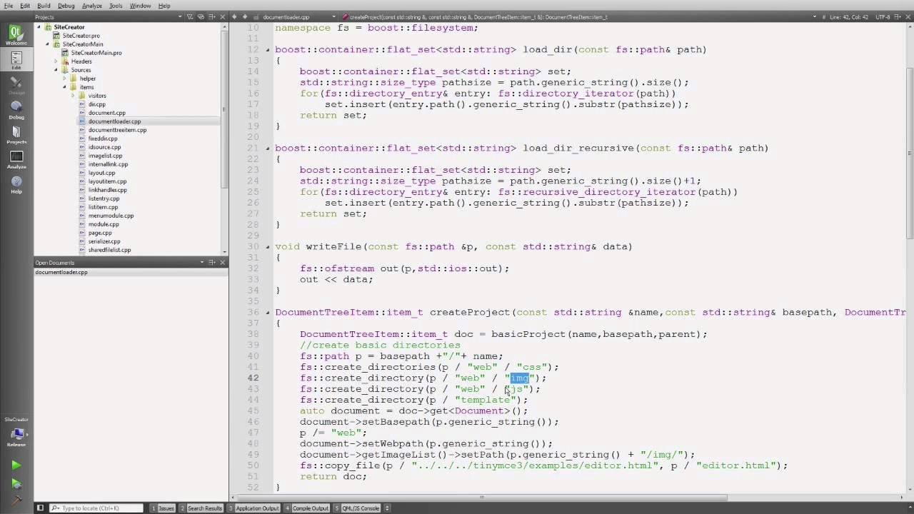 Handling files in C++ - using boost::filesystem
