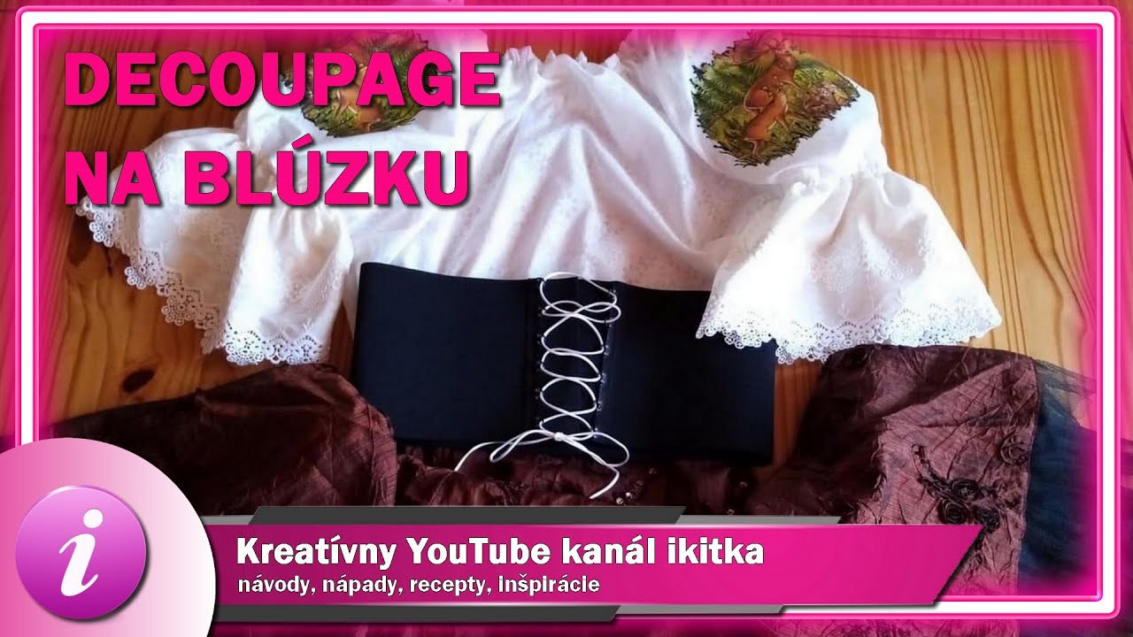 Blúzka (servitková technika - decoupage)