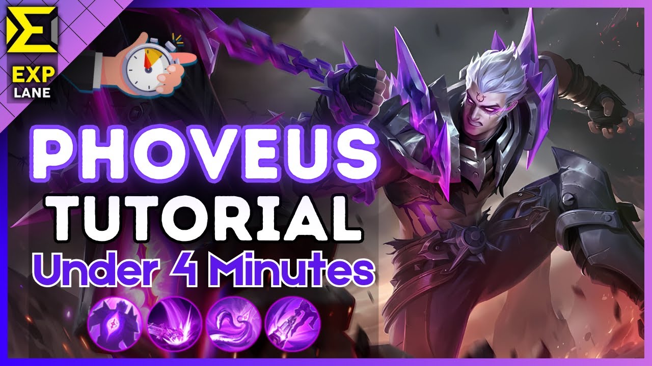4-Minute Phoveus Tutorial in EXP Lane || (MLBB S35) 2025