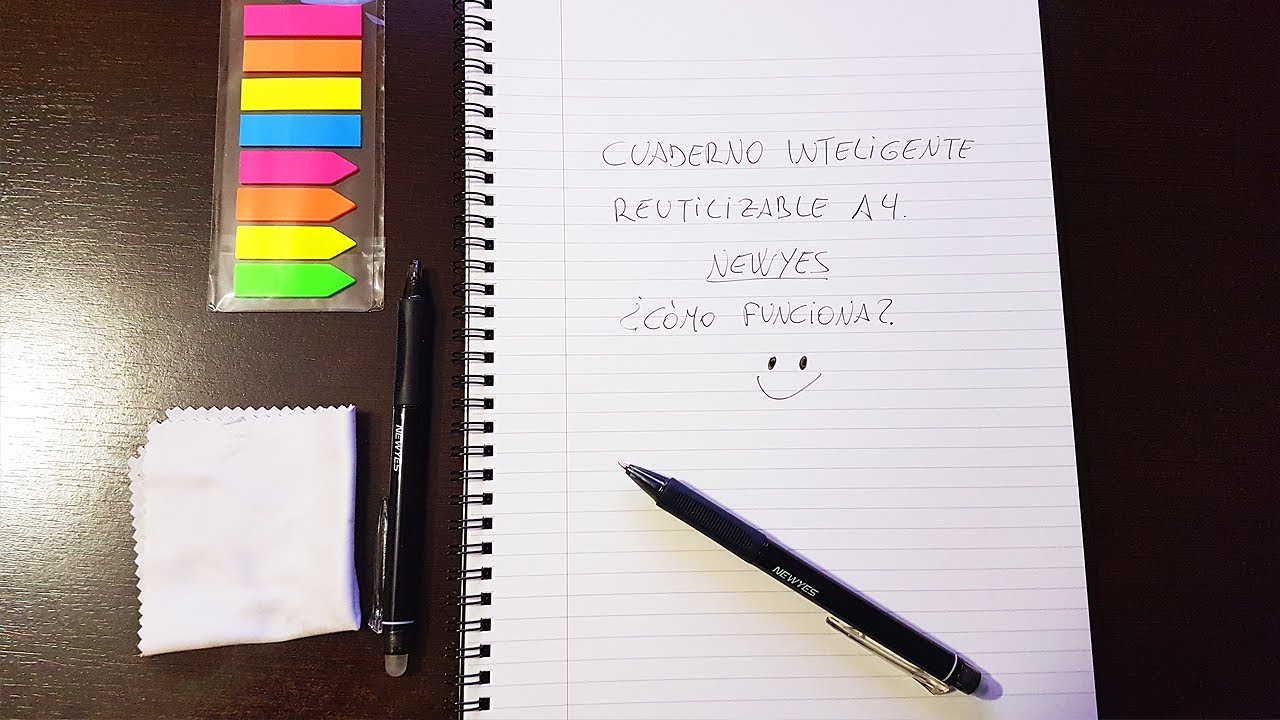Cuaderno inteligente reutilizable A4 NEWYES ⭐ ¿Cómo funciona?
