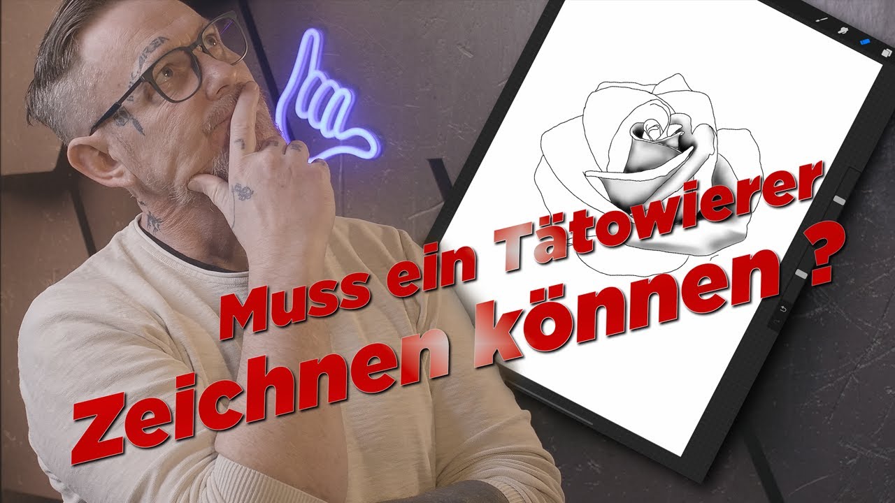 Muss man als Tätowierer Zeichnen können? Und wie? mit dem Stift und Papier, oder mit dem iPad ?