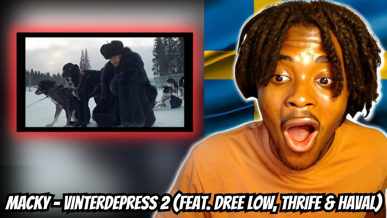 REACTING TO Macky - Vinterdepress 2 (feat. Dree Low, Thrife & HAVAL) || (SWEDISH RAP)