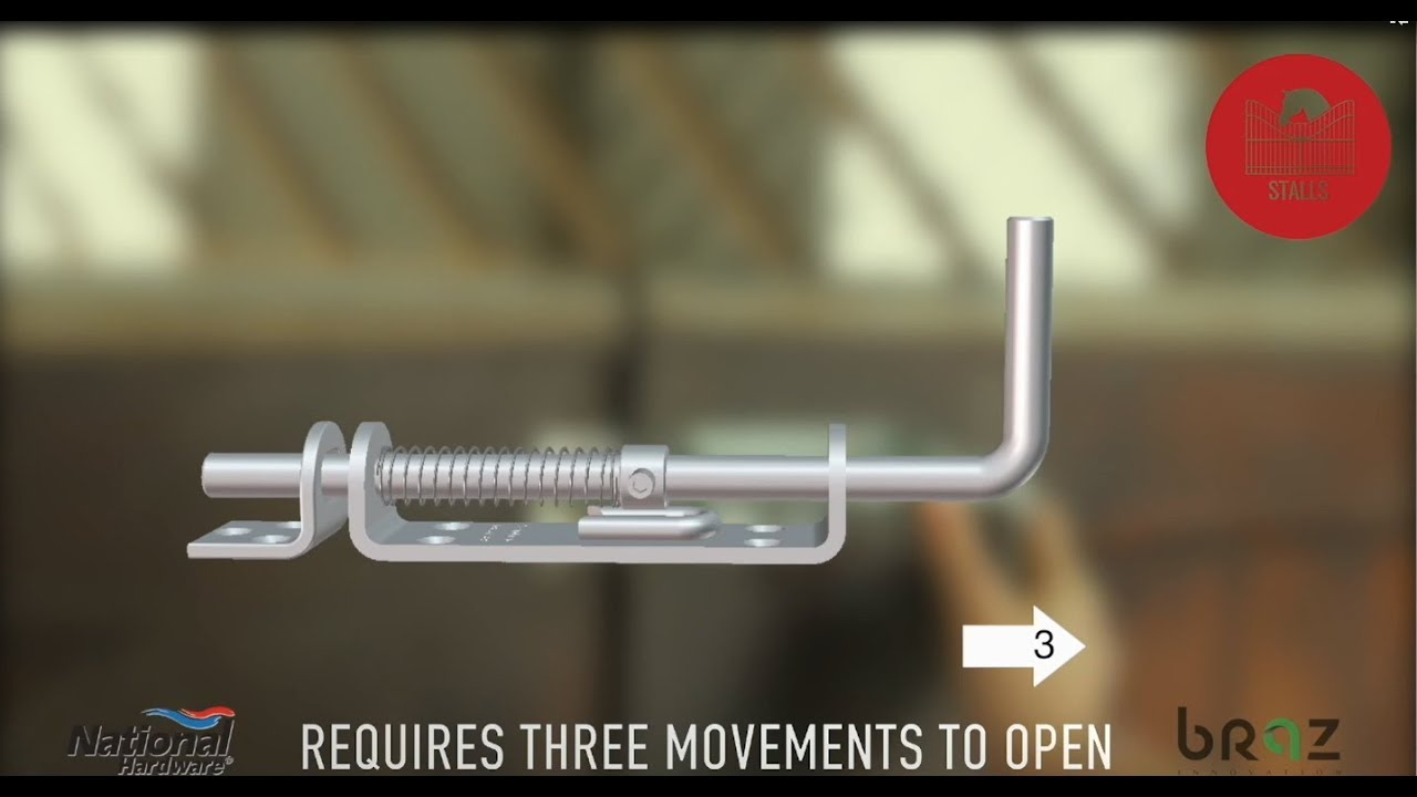 Spring Loaded Sliding Bolt Latch