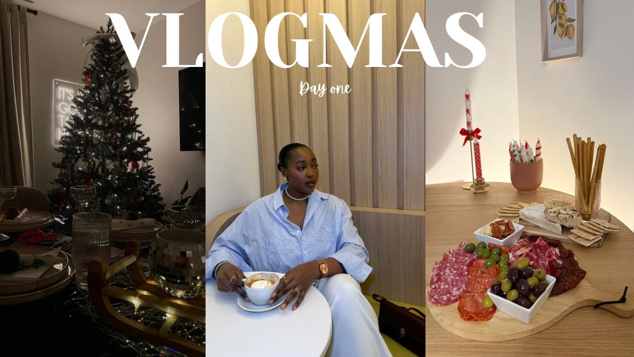 VLOGMAS DAY ONE | CHRISTMAS pyjamas party, restocking skincare, picking my ZARA COLOGNE..