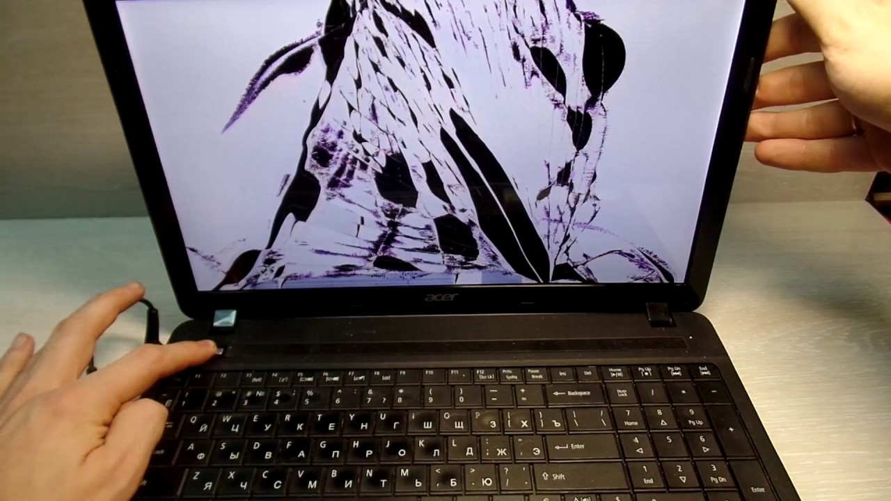 Замена разбитой матрицы на Acer aspire E1 531