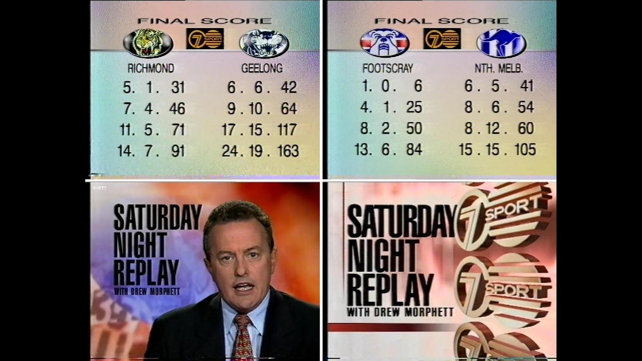 Round 8 1995 AFL replay - Richmond v Geelong, Footscray v North Melbourne