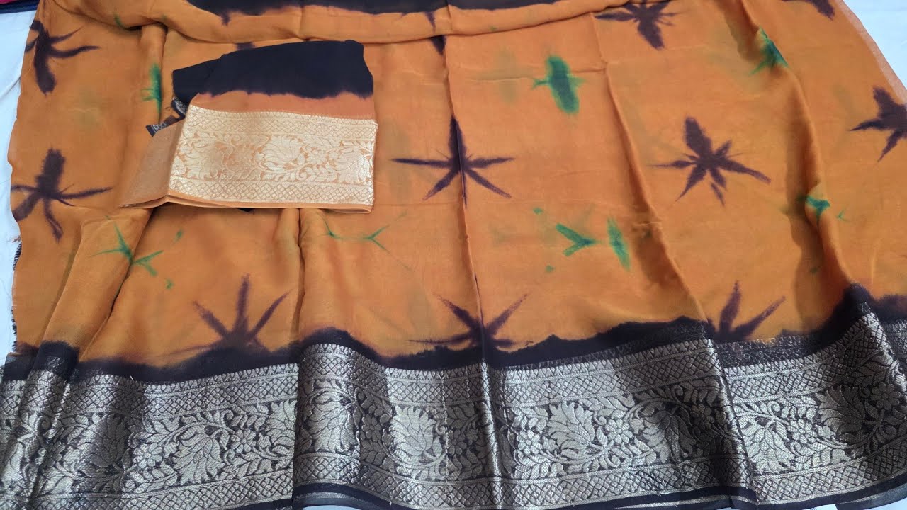 LATEST TRENDING PURE GEORGETTE SAREES (video 1) #8688637474 #georgettesarees 