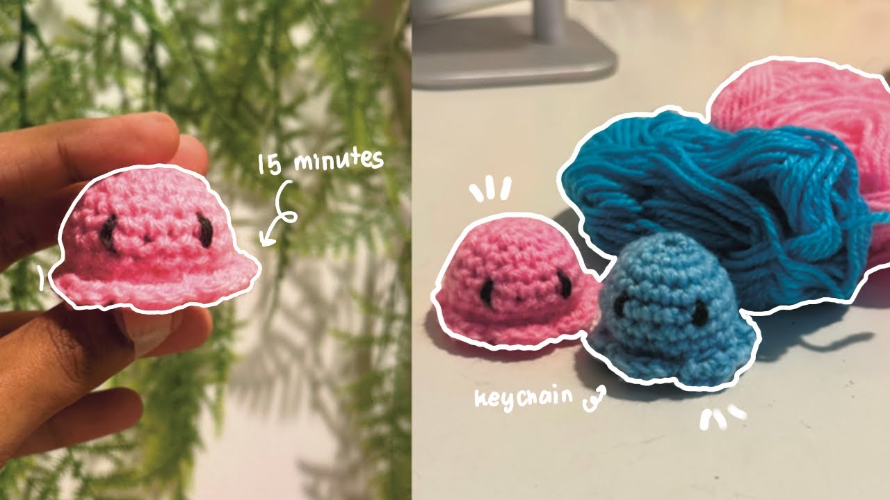 Crochet a Tiny Octopus in 20 Minutes! 🐙 (Scrap Yarn Project)