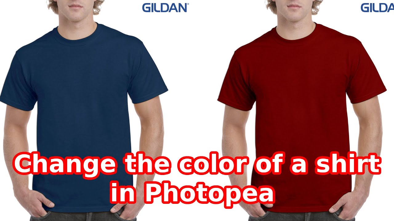 SIMPLE AND EASY || HOW TO CHANGE THE COLOR OF  SHIRT IN PHOTOPEA || PHOTOPEA TUTORIAL