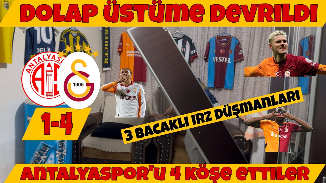 Delil Reis Antalyaspor 1-4 Galatasaray Maçı Tepki Videosu - #osimhen #icardi #galatasaray #keşfet 