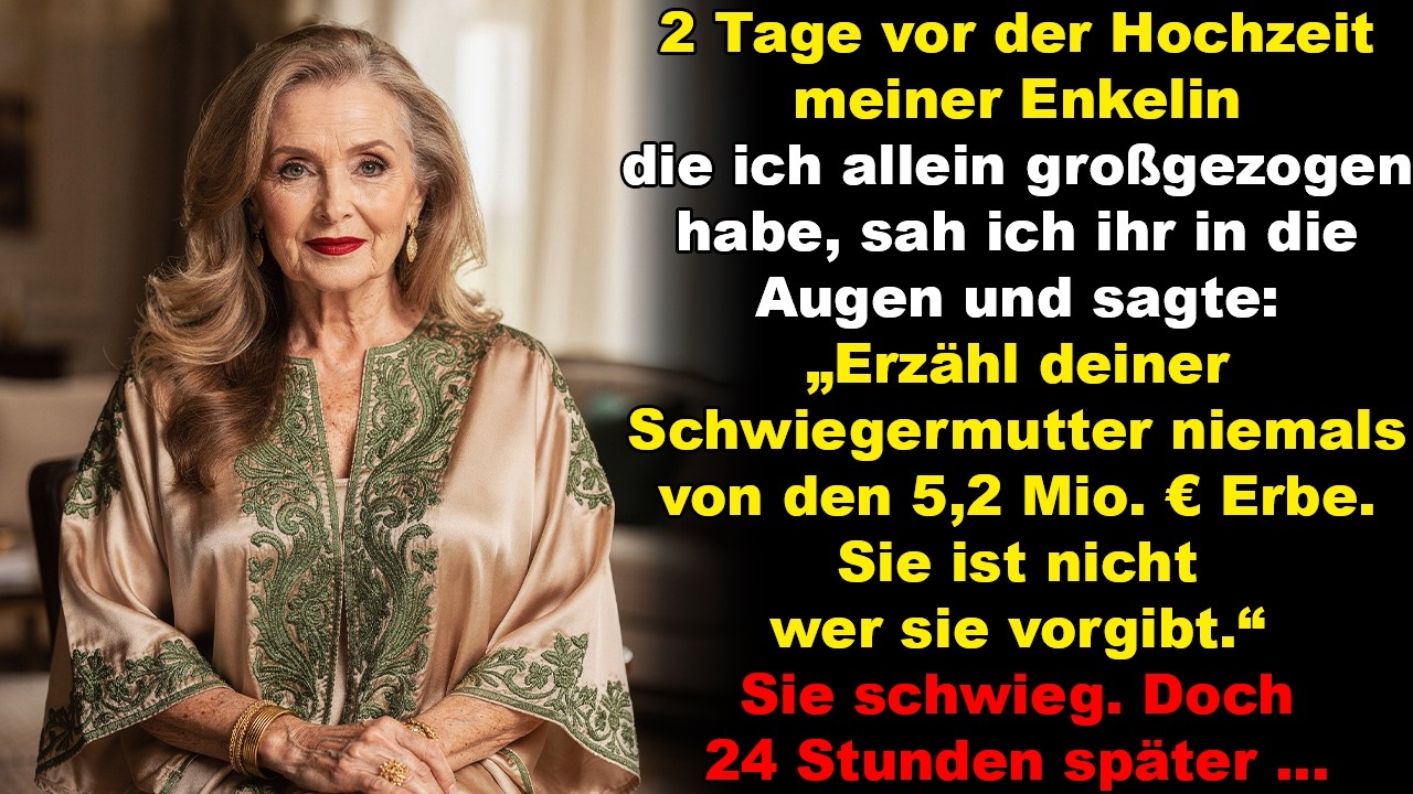 Die Warnung vor der Hochzeit meiner Enkelin, die ich allein großzog, änderte alles. Weil …