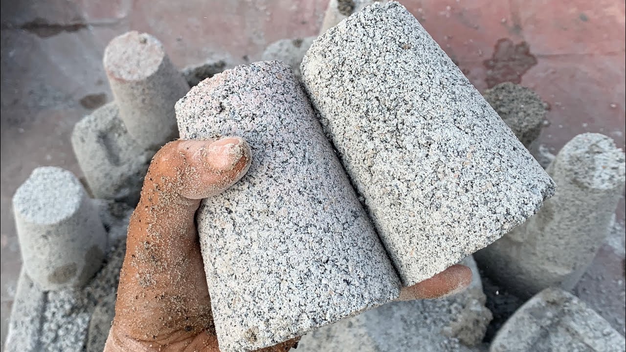 Marbal powder and black stone texture crumbling Asmr 