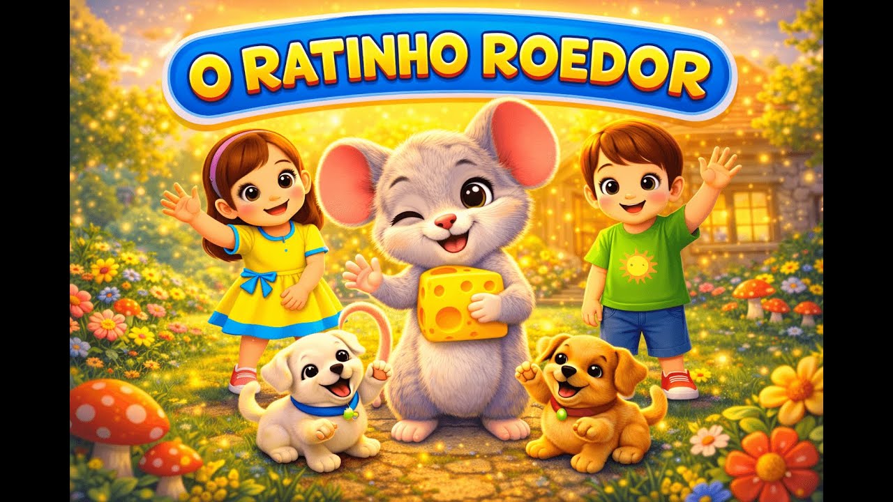 O RATINHO ROEDOR | Música Infantil Divertida com Lara, Davi e os Puppies
