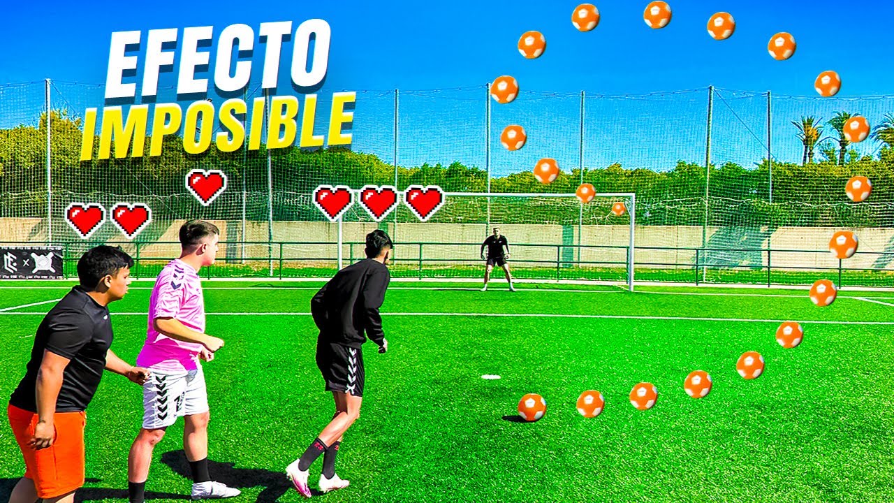 ⚽ BAL&Oacute;N con EFECTO IMPOSIBLE 😵 ADELANTADAS !! &iexcl;Retos de F&uacute;tbol!
