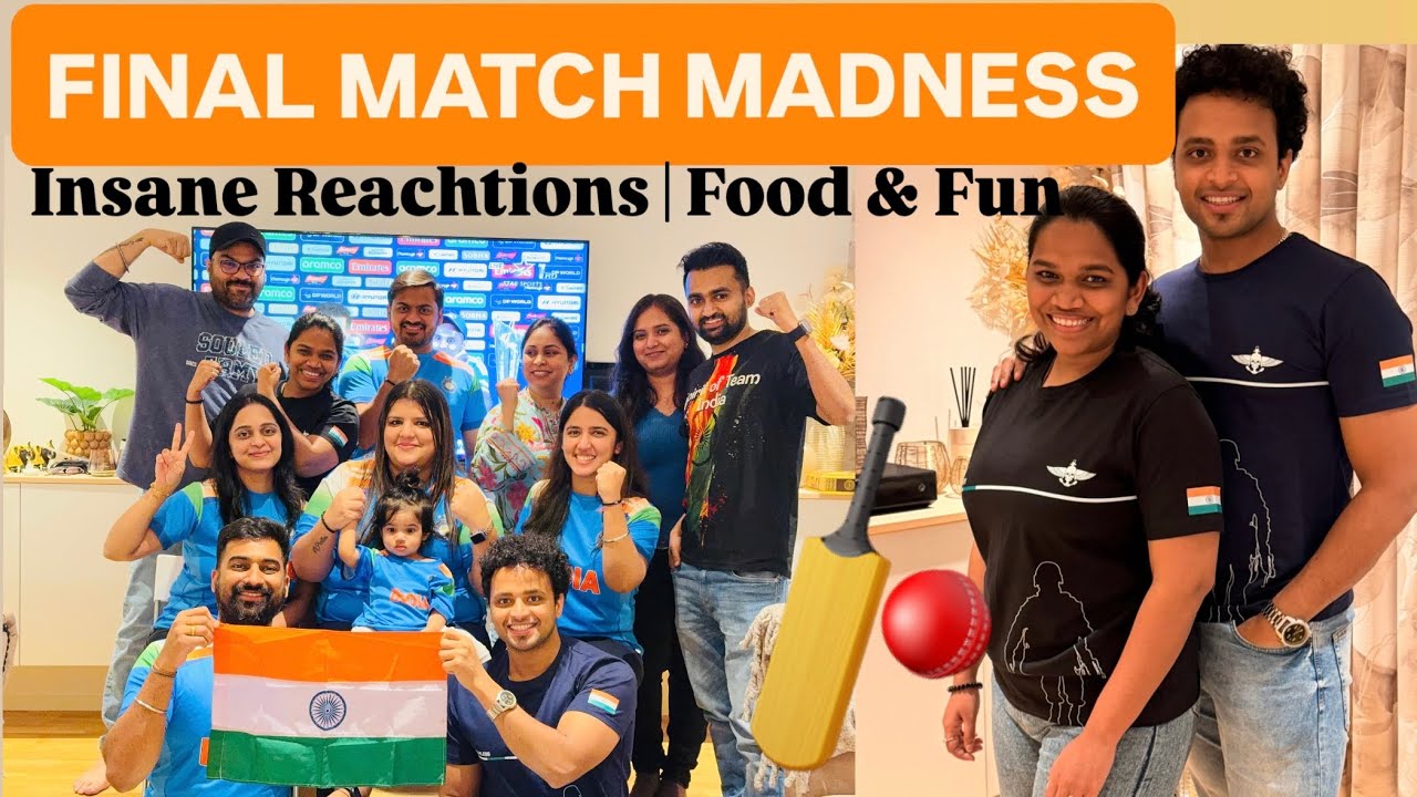 ICC T20 World Cup Final 2026 IND vs NZ | Watch party in Sweden | Saurabh and Simran Vlog | Lifestyle