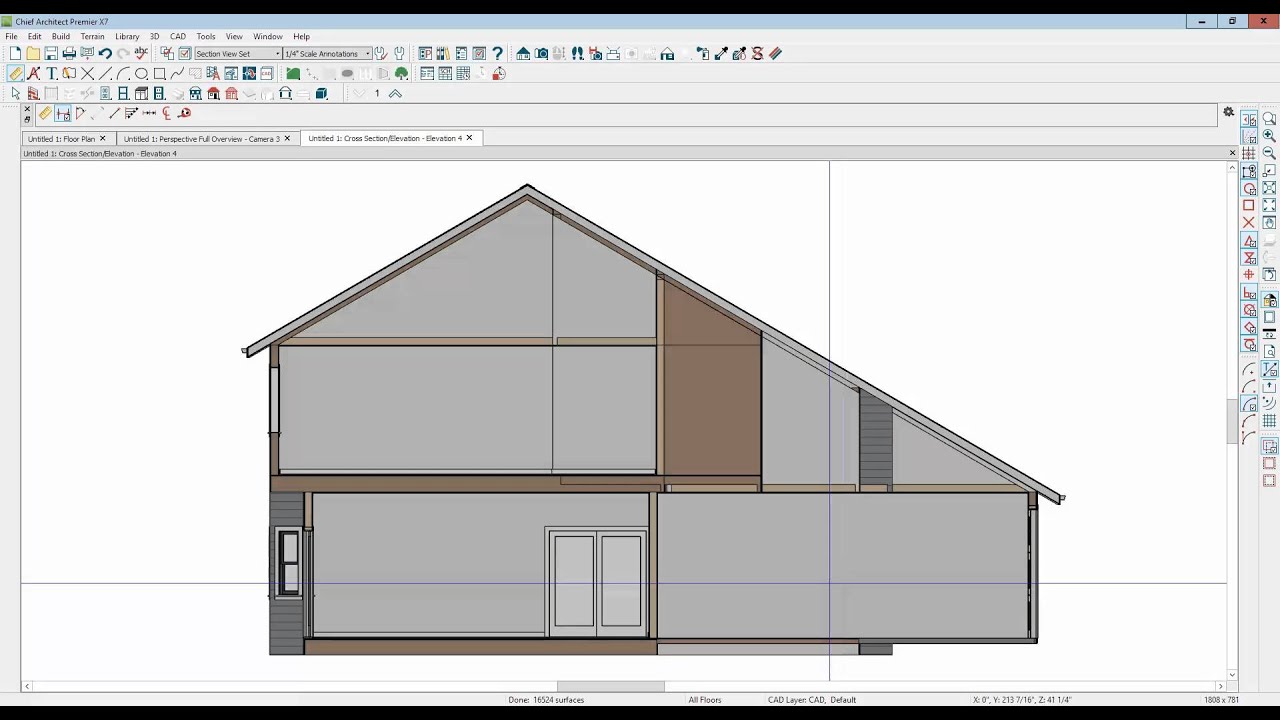 Salt box roof in X7 or HD Pro