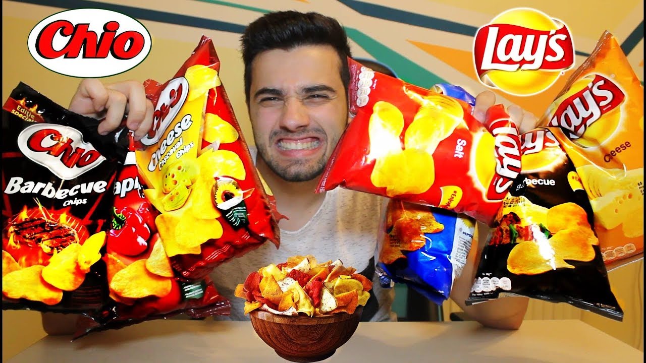 CHIO CHIPS vs. LAY'S !! (TASTE TEST CHALLENGE)