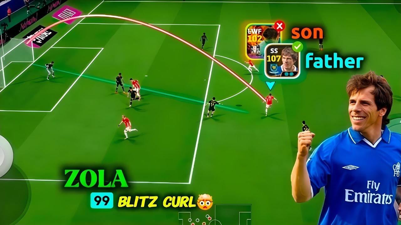 Efootball Zola Preview 🔥 | His Strength, Skills & Finishing Review!