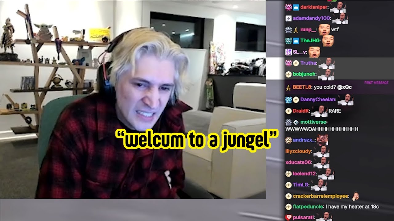 xQc rarest welcome to the jungle