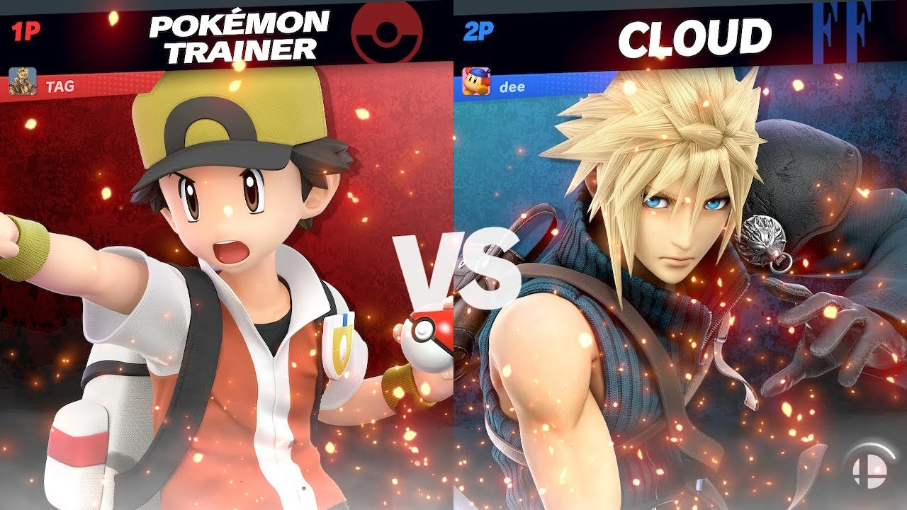 Super Smash Bros Ultimate Tag (Pokemon Trainer) vs dee (Cloud)