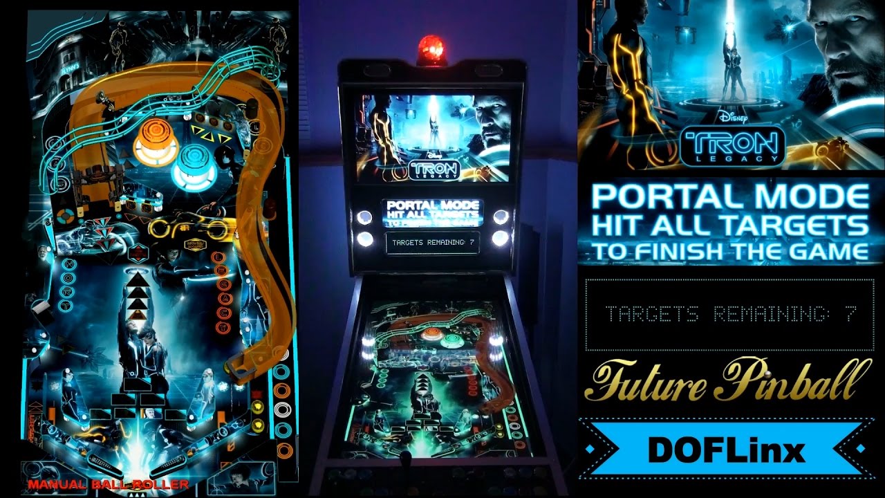 DOFLinx: Tron Legacy (Ultimate), SLAMT1LT - Original! Future Pinball, Amazing cabinet effects!