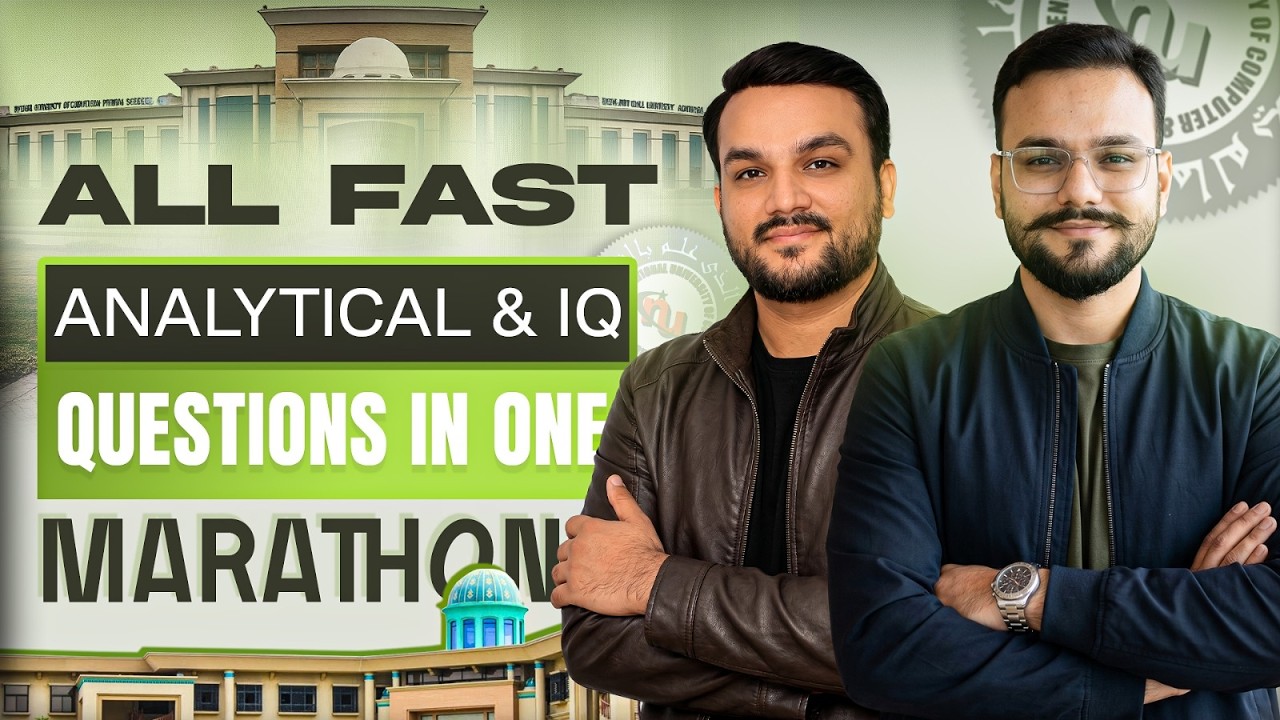 FAST 2026 IQ Paper Solutions | FAST Analytical Marathon | Most Important FAST MCQs | FAST 2026 MCQs
