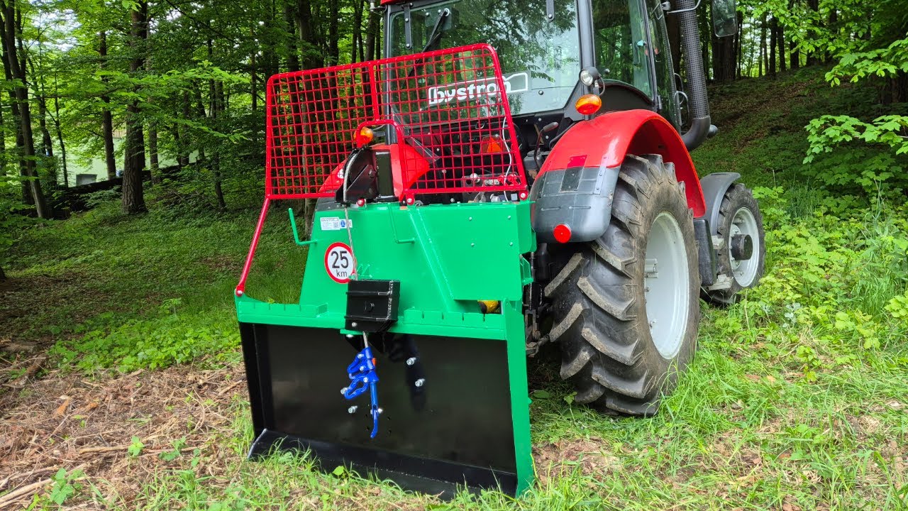 Naviják 7,5T s dálkovým ovládáním za traktor - Bystroň