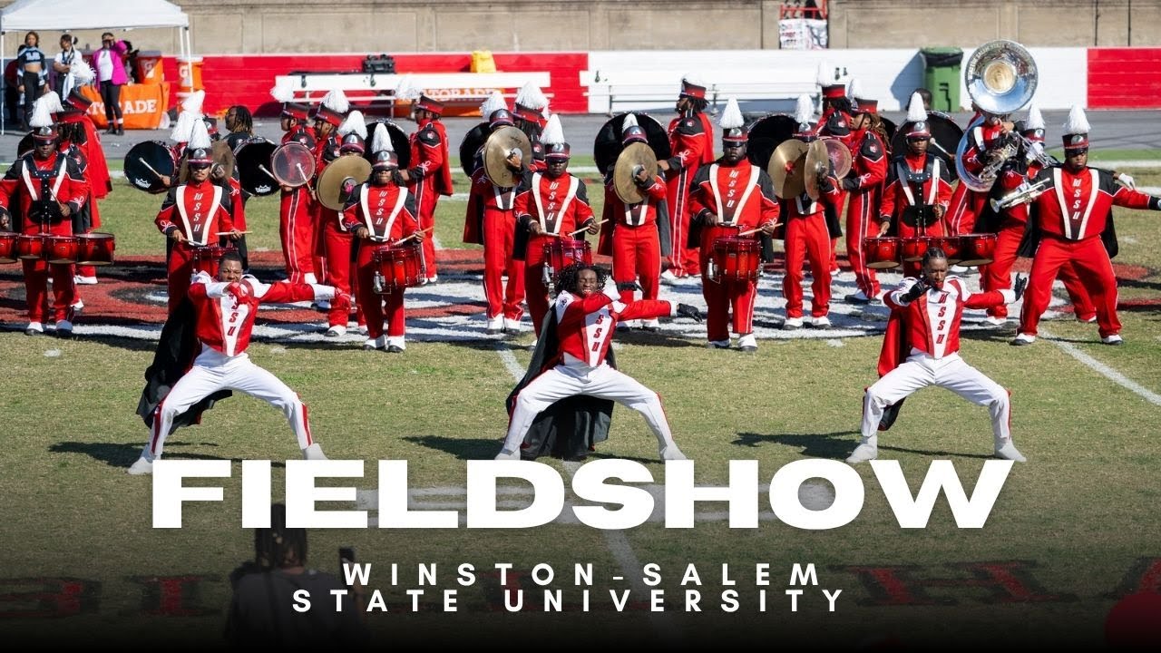 Field Show | Winston-Salem State University Red Sea of Sound Marching Band | JCSU Game | HD 4K