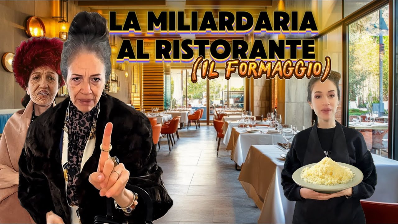 🤣la miliardaria al ristorante (il formaggio grattugiato)