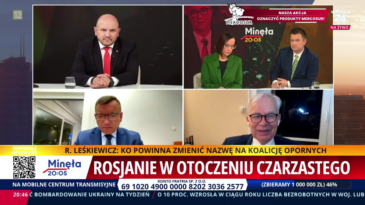 Rosjanie w otoczeniu Czarzastego. Minęła 20:05