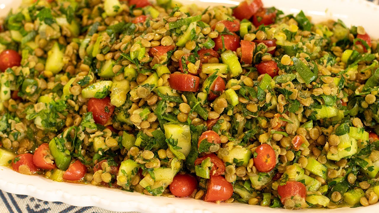 GREEK STYLE LENTIL TABBOULEH: Vegan Lenten Recipes