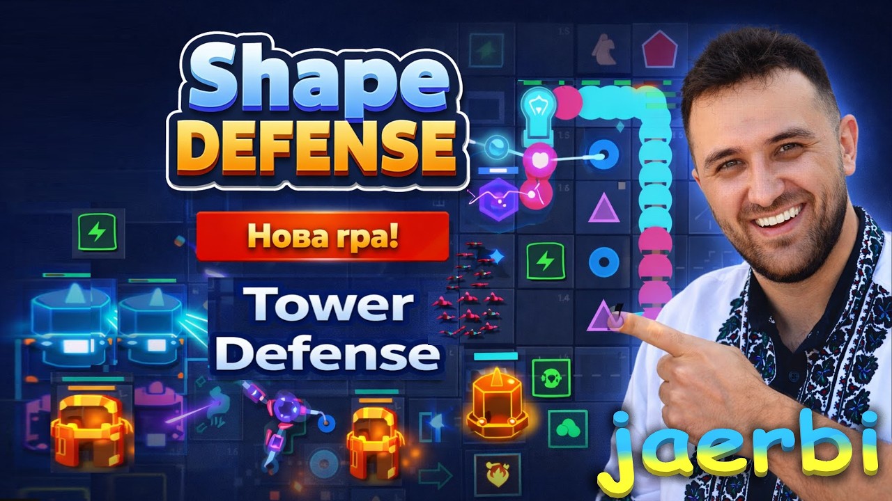 Я Створив Власну Tower Defense: Геометрична Війна! | Shape Defense Showcase