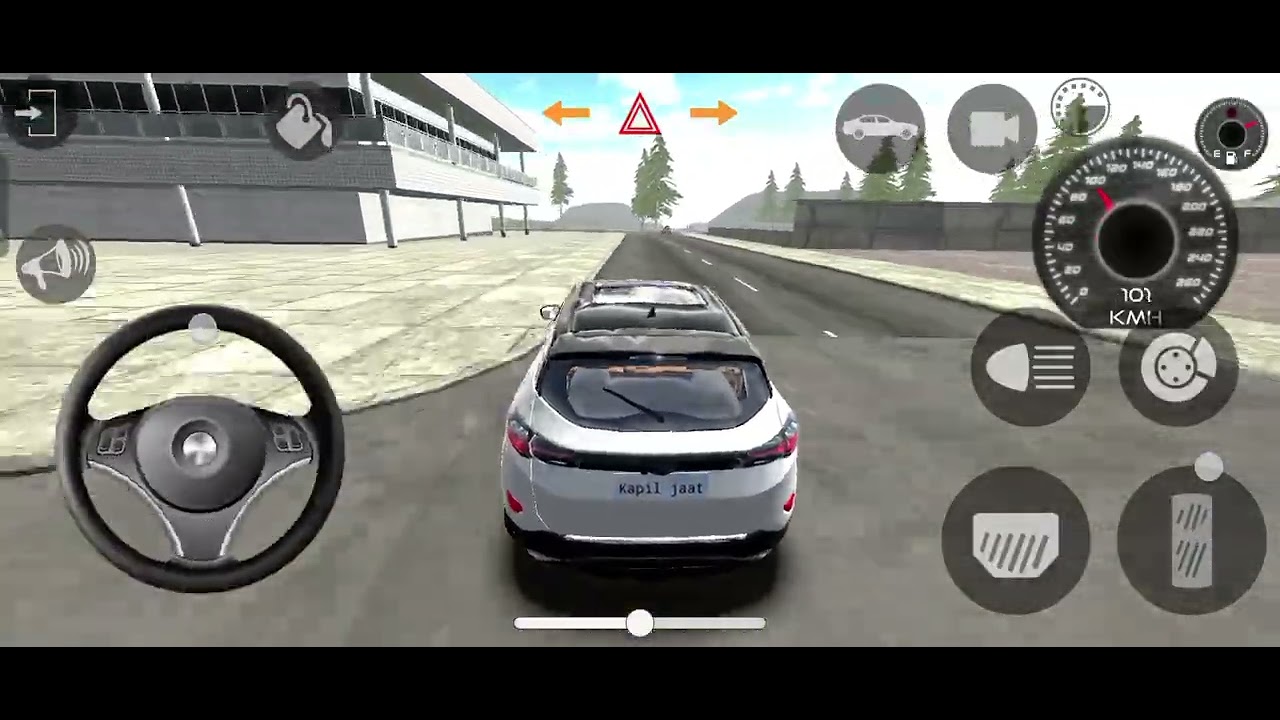 White new Tata Safari gaming race 😎👍 new Tata Safari gaming race 😎👍