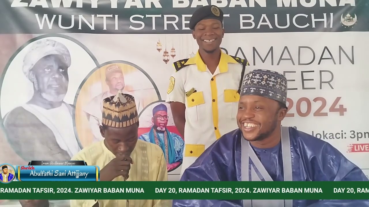 DAY (20) LIVE 🔴 RAMADAN TAFSEER #2024G/1445AH TARE DA SHEIKH ABULFATHI SANI ATTIJJANY BAUCHI