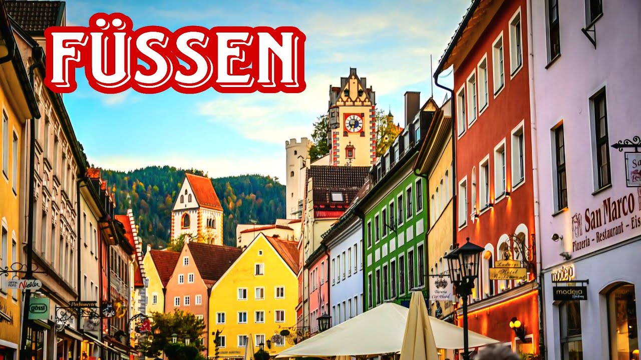 Walk in F&uuml;ssen, Romantic old town in Germany, is a must-visit‼️