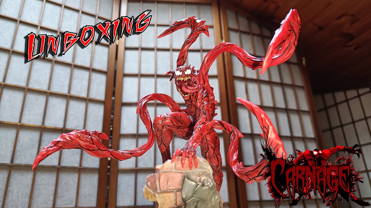 Carnage Battle Diorama Series Art By Iron Studio - Resin Statue Unboxing