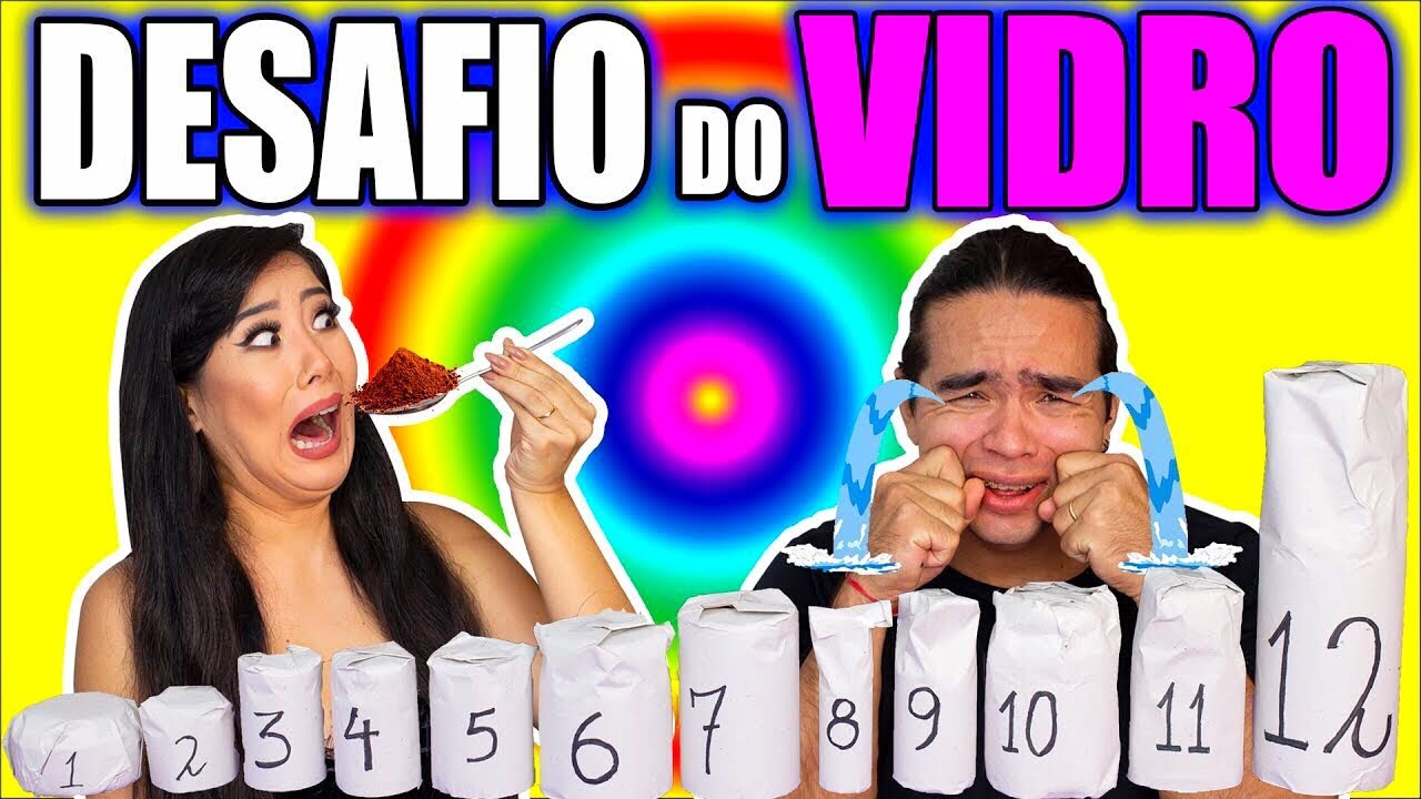 DESAFIO DO VIDRO | Maru e Bomba