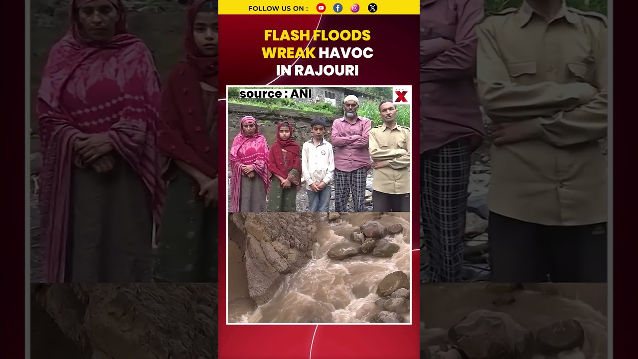 #shorts #watch Flash Floods Wreak Havoc In J&K&rsquo;s Rajouri, Damage Crops, Roads
