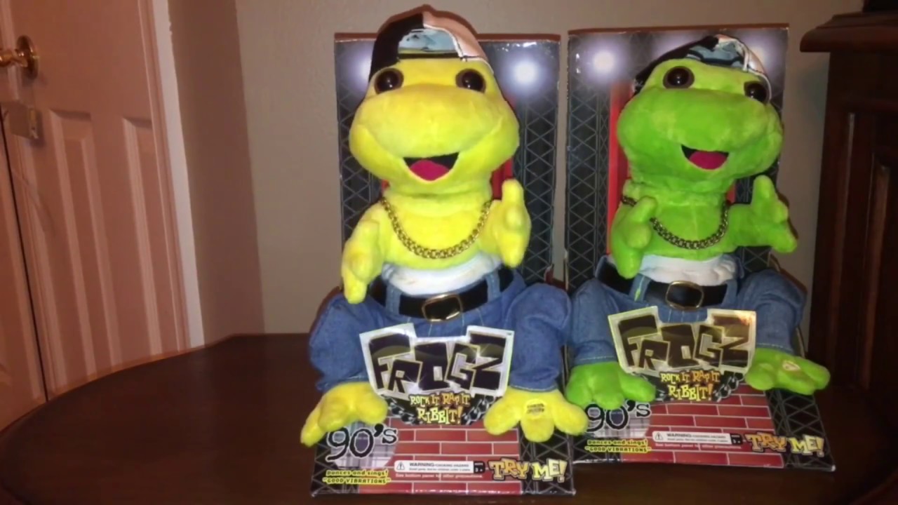 Gemmy Animated 90's Frogz With Original Song Recordings