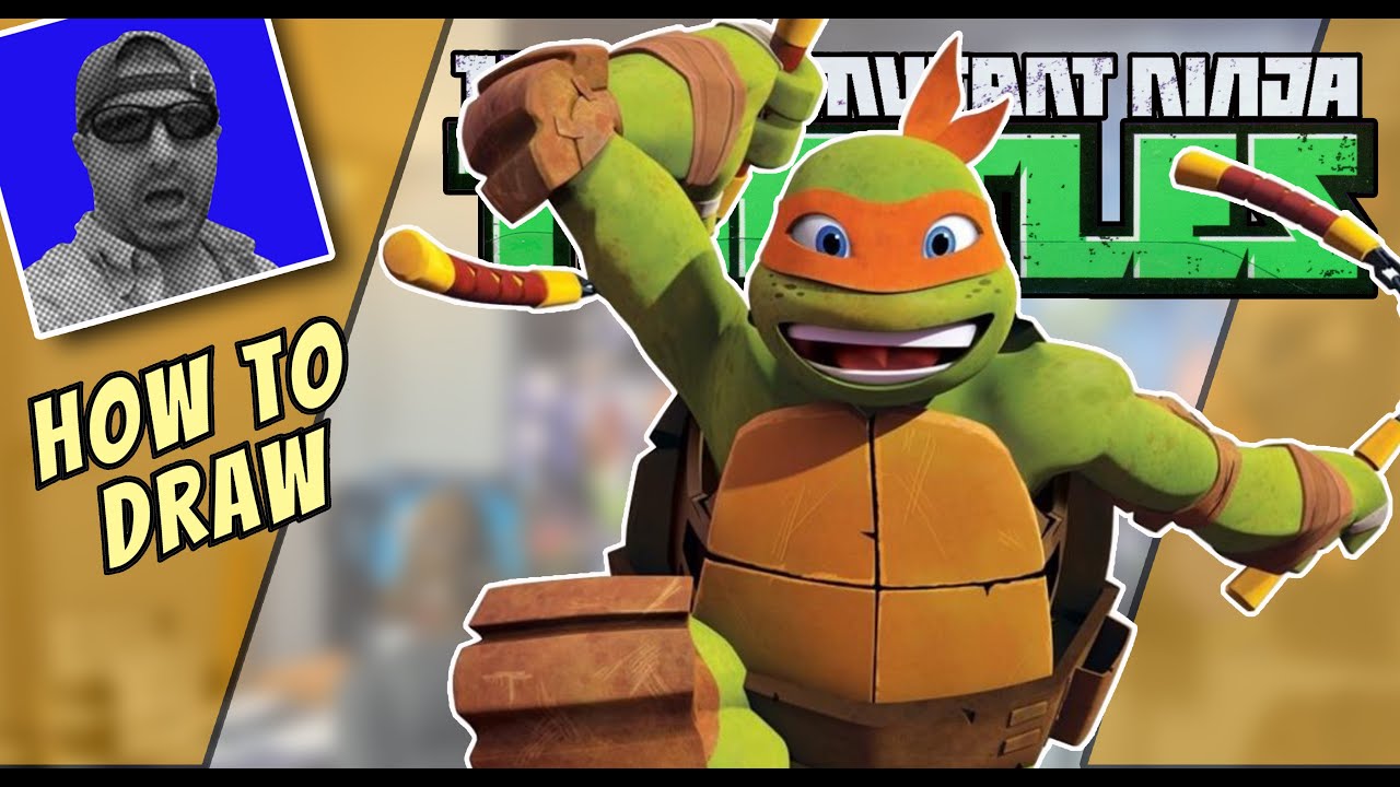 How to Draw TMNT Michelangelo - Nickelodeon | Narrated Easy – Step by Step Tutorial