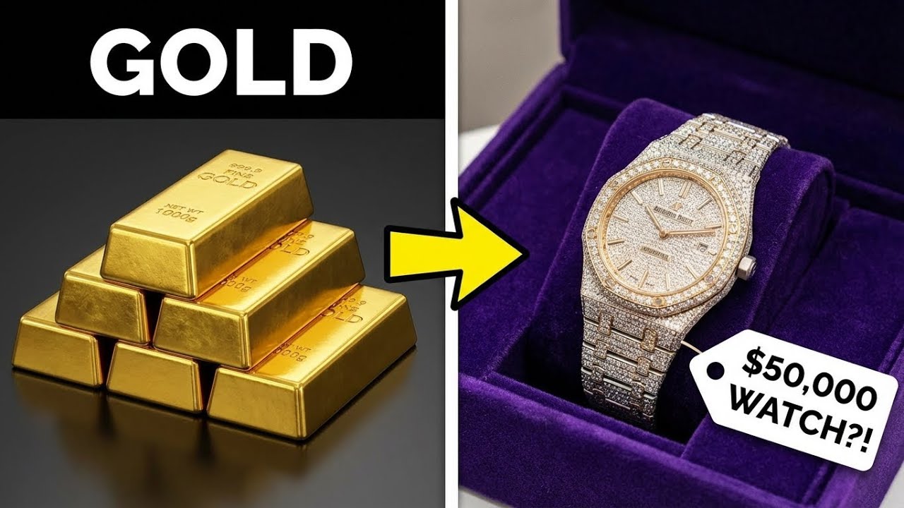 INSIDE a Rolex Gold Factory 😲 — How a Solid Gold Bar Becomes a $50,000 Luxury Watch.
