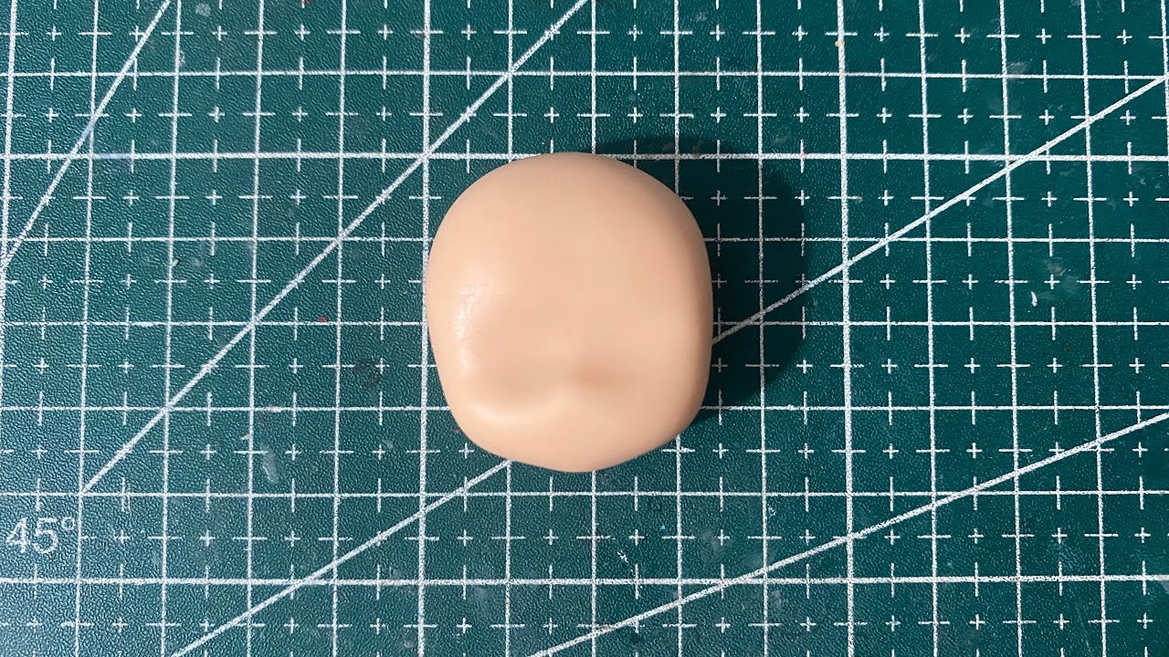 Making a Chibi face without mold (Làm khuôn mặt Chibi từ đất sét không cần khuôn)